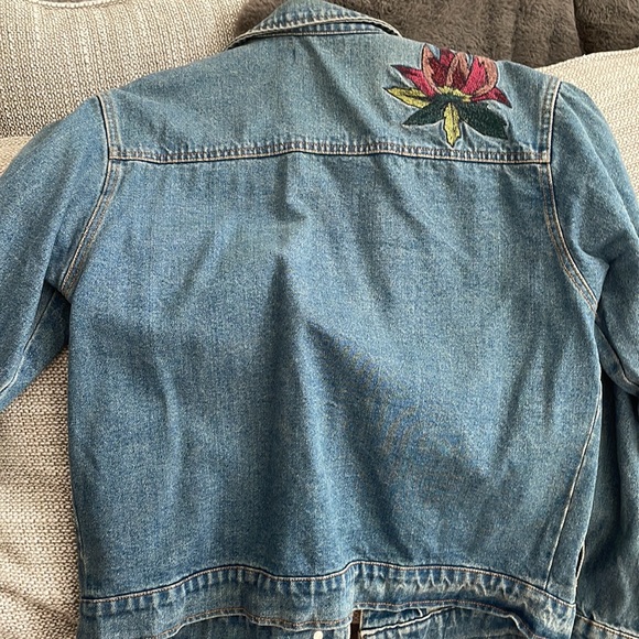 Honey Punch Embroidered Jean Jacket - Picture 2 of 6